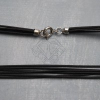 Cordone multifilo chiusura in argento